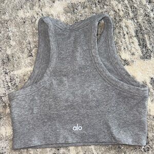 ALO Yoga Heather Gray Racerback Bra